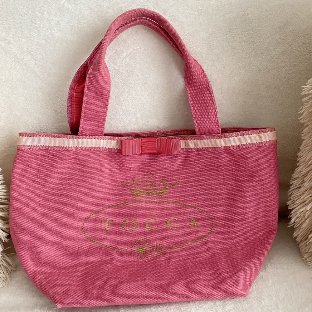 Tocca Pink Canvas Tote Bag